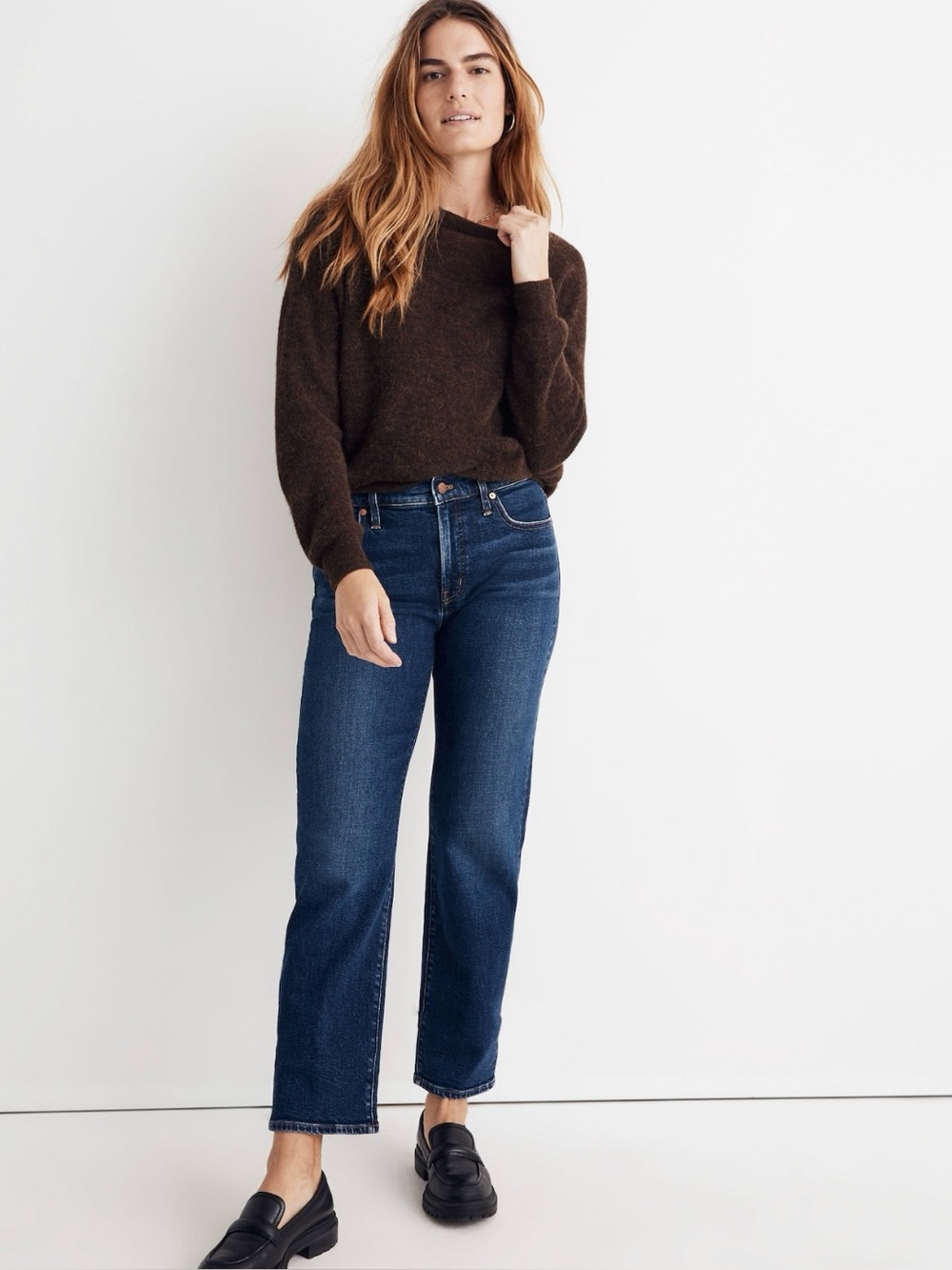 Madewell Mid-Rise Perfect Vintage Jean Dark Blue